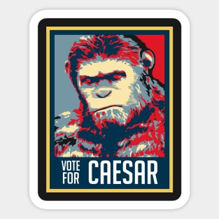 VOTE FOR CAESAR Sticker